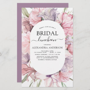 Déjeuner de Fête des mariées de Boho Dusty Purple 