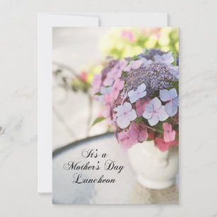 Déjeuner de Fête des Mères Invitation avec Fleurs
