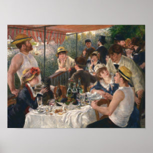 Déjeuner de la fête nautique par Renoir - Poster