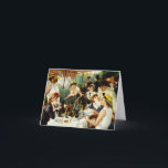 Déjeuner de Renoir de la carte de note de partie<br><div class="desc">Déjeuner de Renoir de la carte de note de partie de canotage. Peinture à l'huile sur la toile 1881. Le déjeuner de la partie de canotage est l'une des peintures les plus aimées de Pierre-Auguste Renoir. Le travail comporte les amis de l'artiste dinant sur un balcon chez le Maison Fournais...</div>
