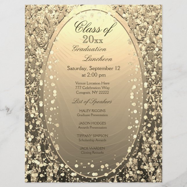 Déjeuner d'études Gold Confetti (Devant)