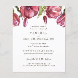 Déjeuner du Mariage BRIDESMAIDS BUDGET Red Poppies