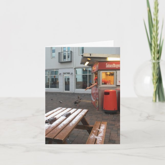 déjeuner gratuit merci carte pour notes (Devant)