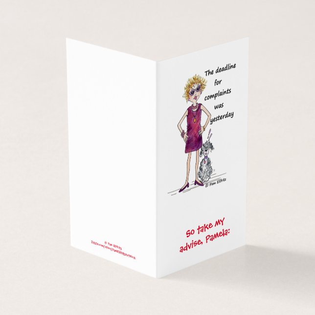 Délai amusant commentaire couleur rouge aquarelle  (Outside)