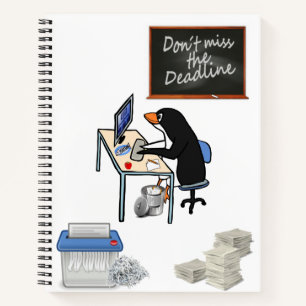 Délai du pingouin de Carnet Spiral