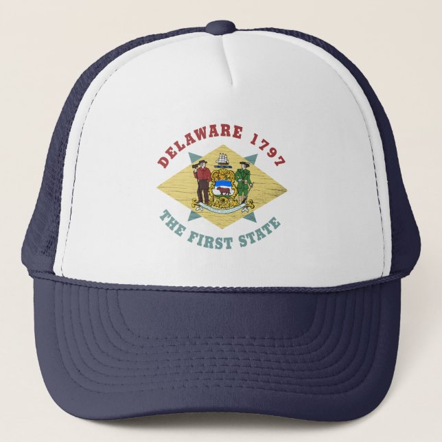 DELAWARE 1797 PREMIER DRApeau D'ÉTAT CASQUETTE DE  (Devant)