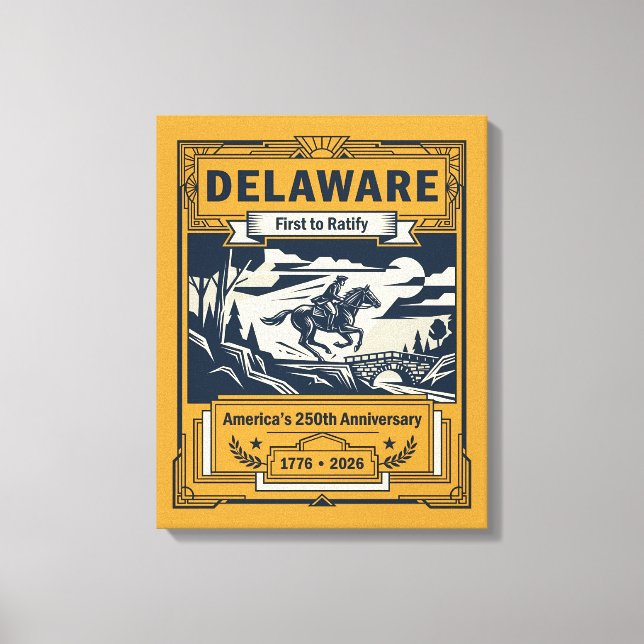 Delaware Art Déco 250e anniversaire de l'Amérique (Recto)