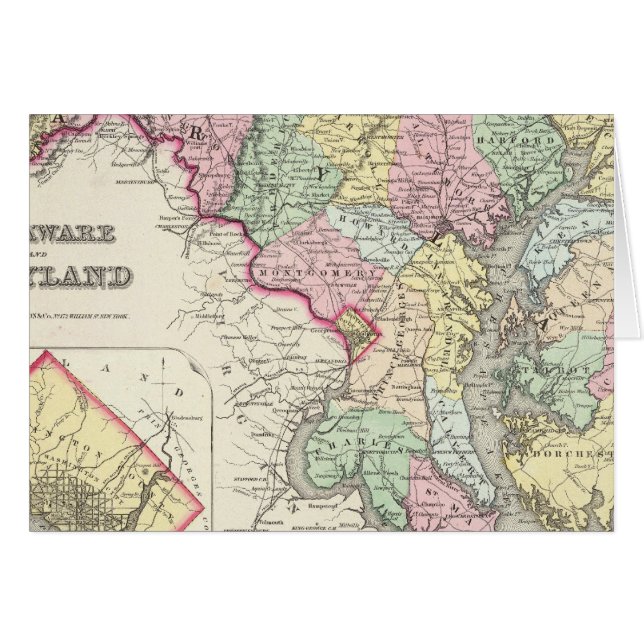 Delaware et Maryland avec District de Columbia (Devant horizontal)