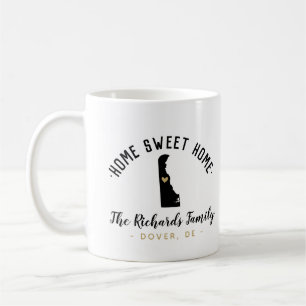 Delaware Home Sweet Home Famille Monogramme Mug