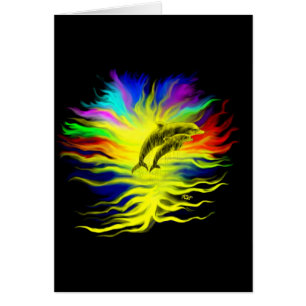 Delfine im Sonnenschein