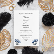 Delft Blue Tulip, invitation de mariage personnali