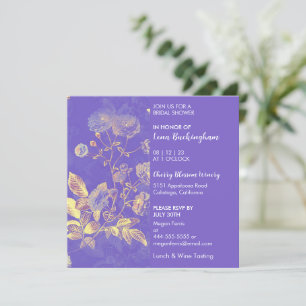 Délicat Floral Invitation à la douche nuptiale