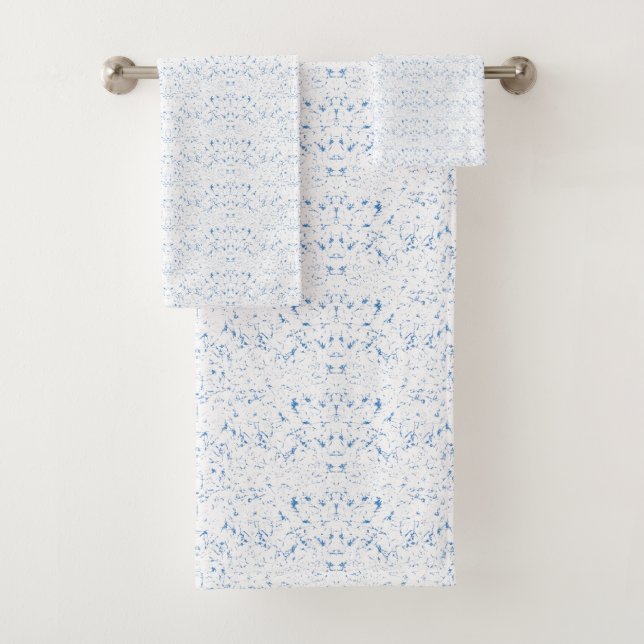 Délicat, motif bleu clair répétant sur (En situation)