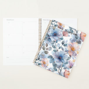 Délicat motif floral aquarelle en couleur pastel