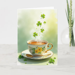 Délice de la Tasse de Thé Carte de Printemps