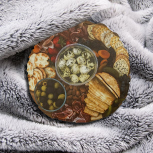 Délice Gourmet - Coussin de jeté Planche de Charcu