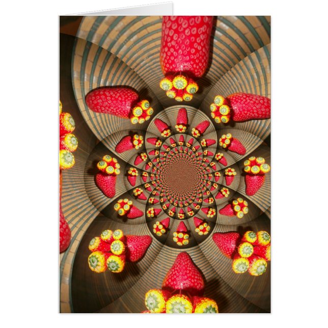 Délice Rouge Coloré : Art Kaléidoscope de Fraise (Devant)