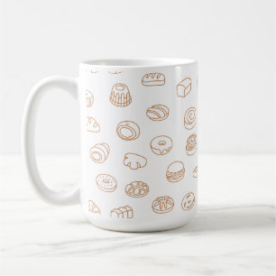 : 'Délices de Boulangerie' Mug à Motif Minimaliste