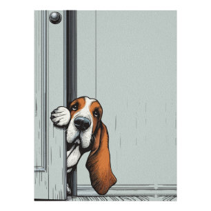 Délicieux Art Mural de Chien Basset Hound