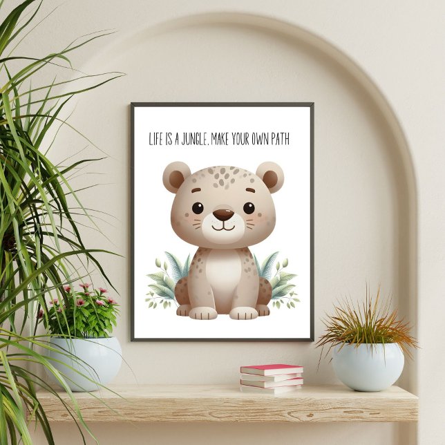 Délicieux Bébé Léopard Safari Art Mural (Créateur téléchargé)