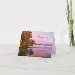 Délicieux Carte de remerciements du matin rose