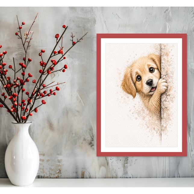 Délicieux chiot qui regarde - Art mural - Impressi (Créateur téléchargé)