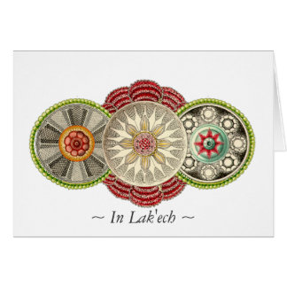 Délicieux en carte postale de mandala de Lak'ech