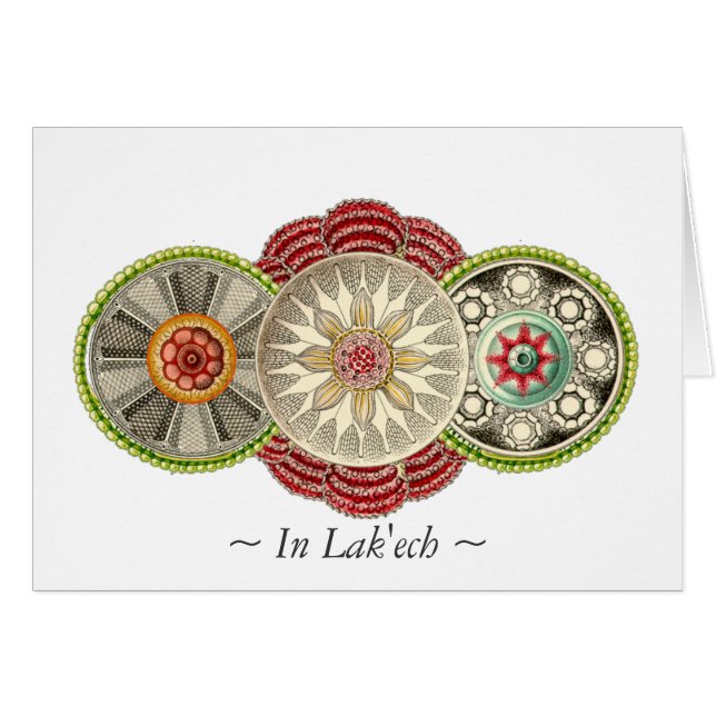 Délicieux en carte postale de mandala de Lak'ech (Devant horizontal)