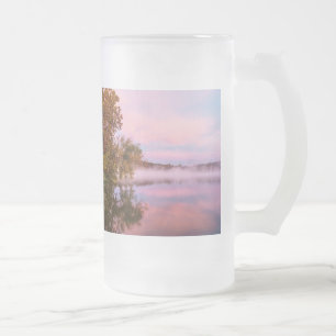 Délicieux Matin Rose Frosted Glass Mug