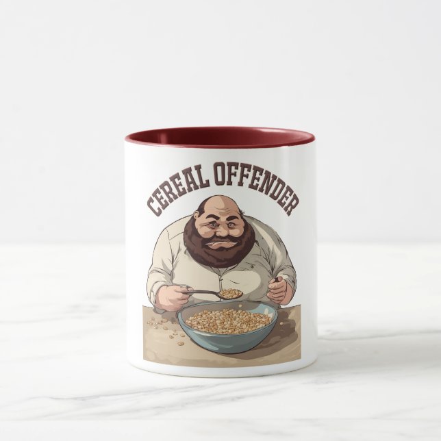 Délinquant de céréales Café Mug (Centre)