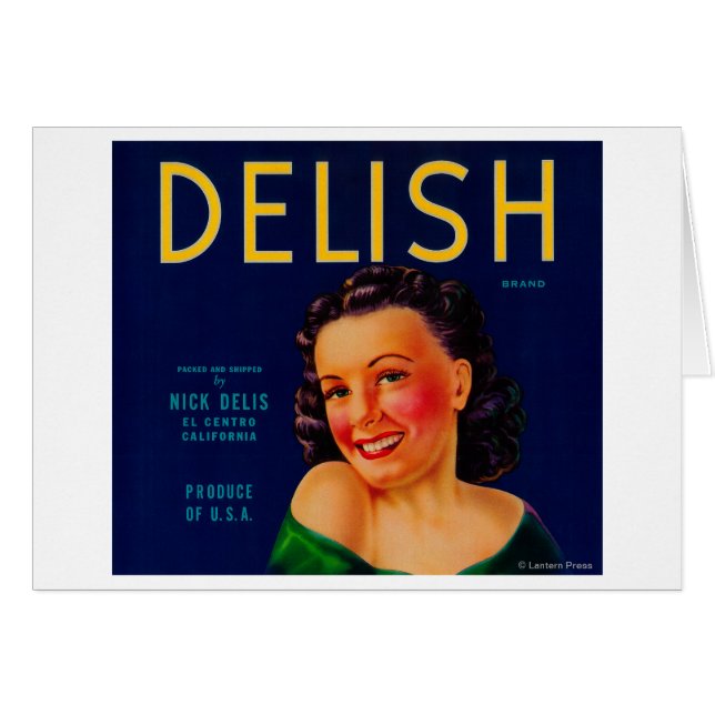 Delish Orange LabelEl Centro, CA (Devant horizontal)