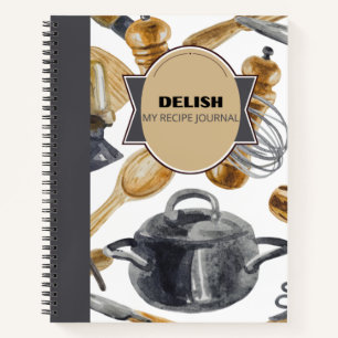 DELISH RECEPE POT & CARNET DE CONCEPTION EN BOIS