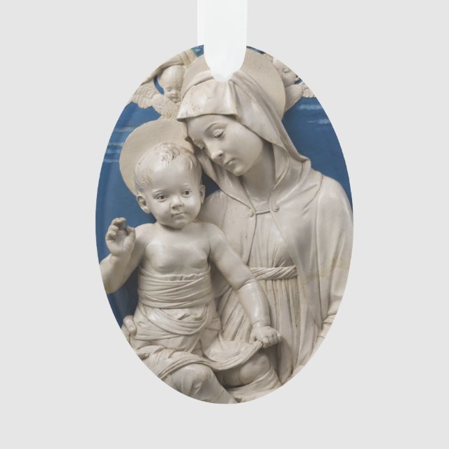 Della Robbia Lehman Madonna et enfant Bleu blanc (devant)