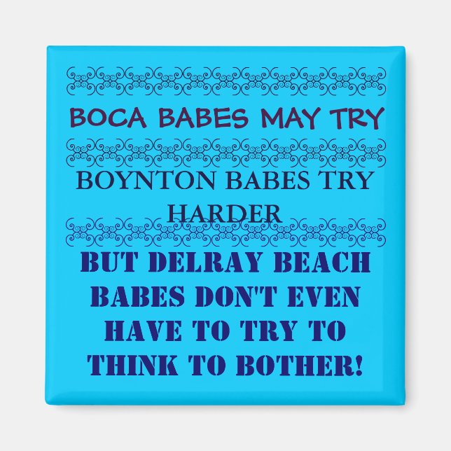 Delray Beach Floride Magnet (Devant)