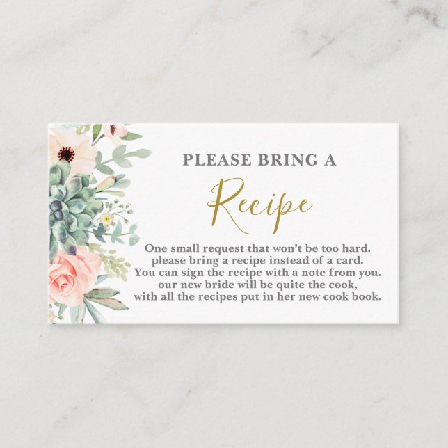 Demande de carte de recette de Fête des mariées Su (Devant)