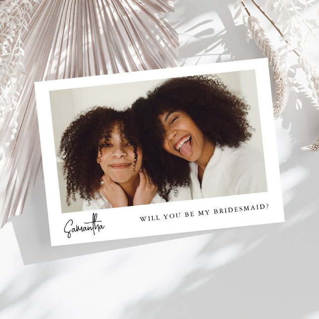 Demande de Demoiselle d'Honneur Chic Minimaliste e (Créateur téléchargé)