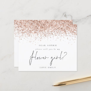 Demande de Fleur Rose Gold Parties scintillant Bud