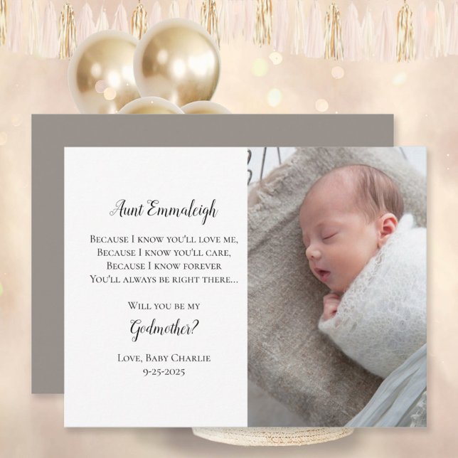 Demande de Marraine Photo Invitation (Créateur téléchargé)