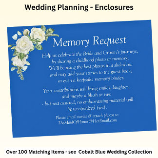 Demande de mémoire - Mariage Cobalt Blue & White R