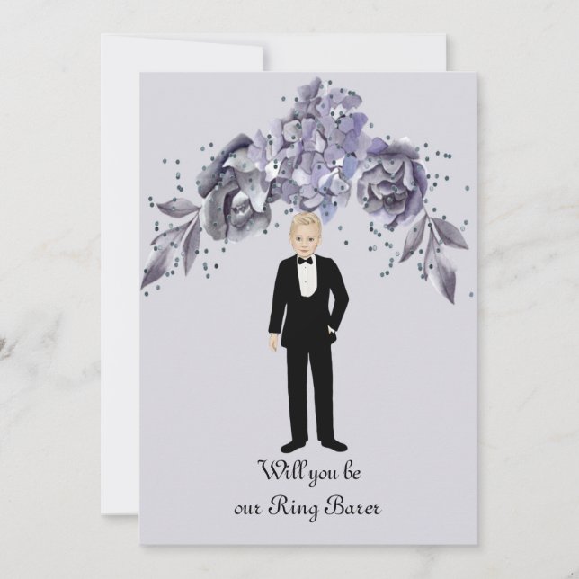 Demande de porte-anneau série d'ardoise bleue (Devant)