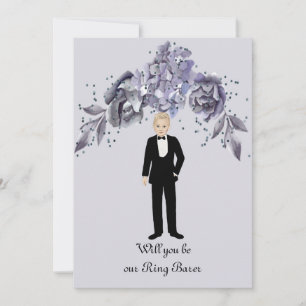 Demande de porte-anneau série d'ardoise bleue