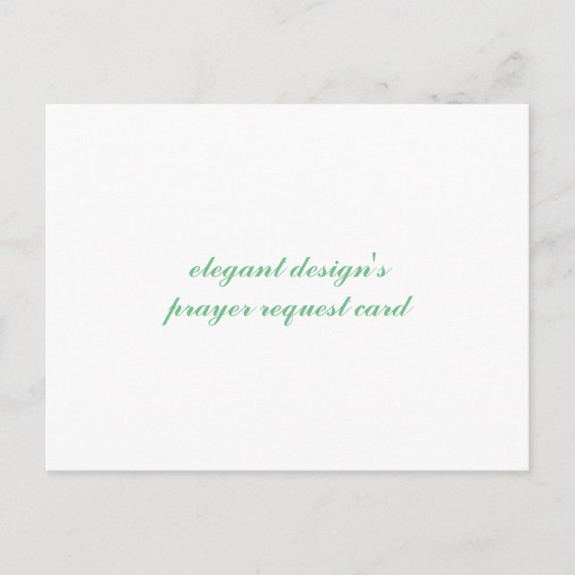 demande de prière carte postale (Devant)