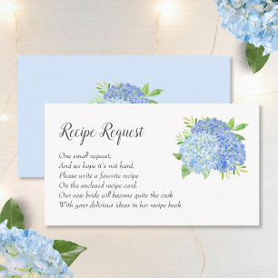 Demande de recette Carte de boîtier Blue Hydrangea