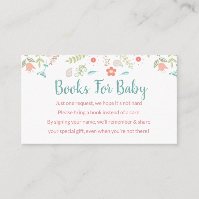 Demande de réservation | Baby shower Invitation -  (Devant)