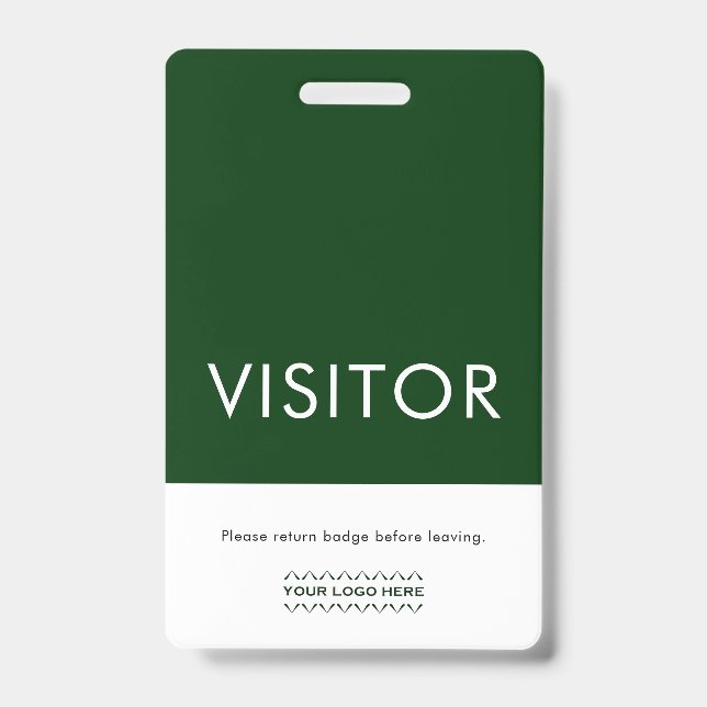 Demande de retour du badge visiteur avec logo de l (Avant)