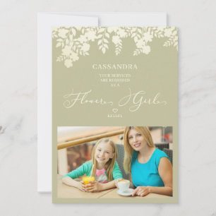 Demande en mariage de la petite fille aux fleurs c