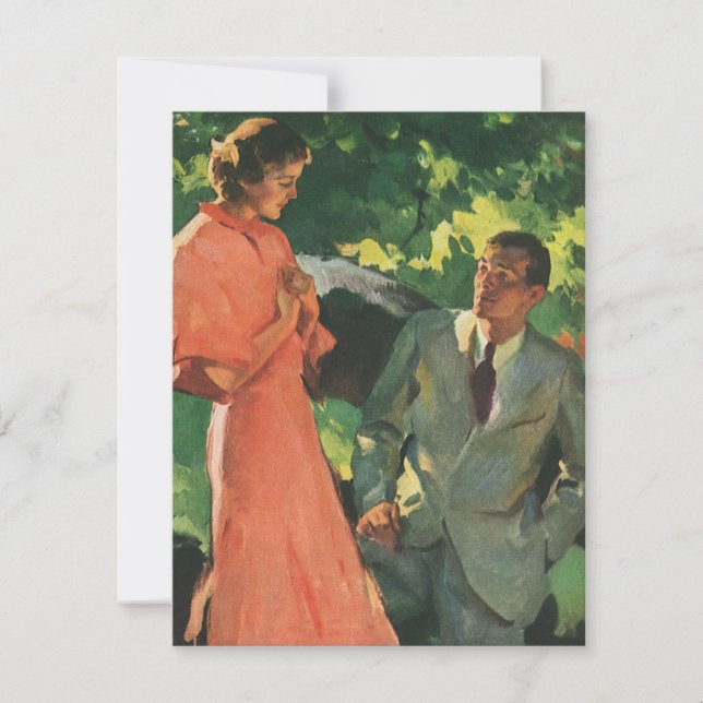 Demande en mariage vintage ; veux-tu m'épouser ? (Devant)