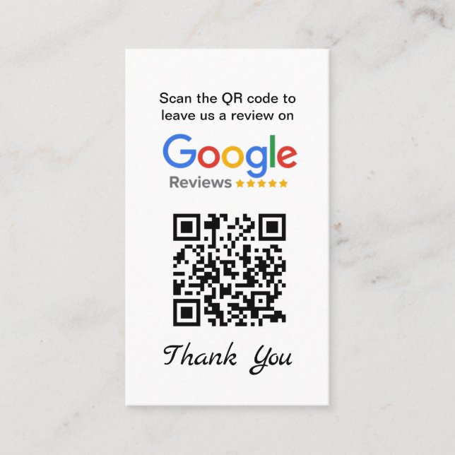 Demande simple d'examen Google - Carte de visite (Devant)