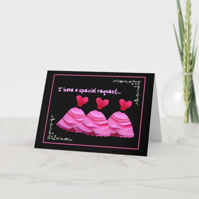 DEMANDE SPÉCIALE - Faire-part de mariage d'hôtesse (Devant)