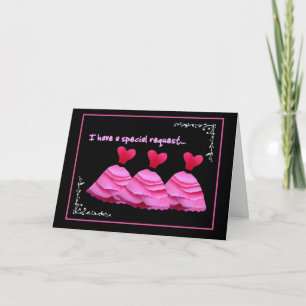 DEMANDE SPÉCIALE - Faire-part de mariage d'hôtesse